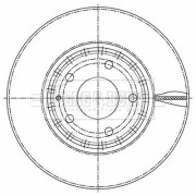 BBD5519 Brzdový kotúč BORG & BECK