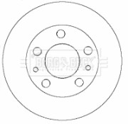 BBD5770S Brzdový kotúč BORG & BECK