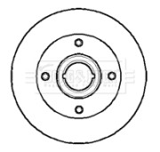 BBD5846S Brzdový kotúč BORG & BECK