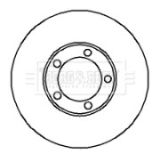 BBD5847S Brzdový kotúč BORG & BECK