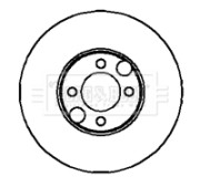 BBD5860S Brzdový kotúč BORG & BECK