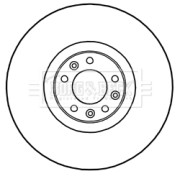 BBD6043S Brzdový kotúč BORG & BECK