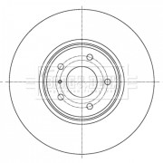 BBD6091S Brzdový kotúč BORG & BECK