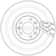 BBD6098S Brzdový kotúč BORG & BECK