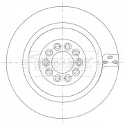 BBD6105S Brzdový kotúč BORG & BECK
