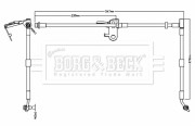 BBH8738 Brzdová hadica BORG & BECK