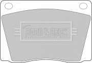 BBP1011 Sada brzdových platničiek kotúčovej brzdy BORG & BECK