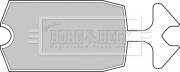 BBP1034 Sada brzdových platničiek kotúčovej brzdy BORG & BECK