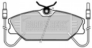 BBP1035 Sada brzdových platničiek kotúčovej brzdy BORG & BECK