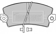 BBP1047 Sada brzdových platničiek kotúčovej brzdy BORG & BECK