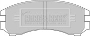 BBP1051 Sada brzdových platničiek kotúčovej brzdy BORG & BECK