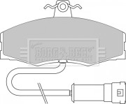 BBP1060 Sada brzdových platničiek kotúčovej brzdy BORG & BECK