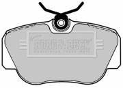 BBP1063 Sada brzdových platničiek kotúčovej brzdy BORG & BECK