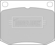 BBP1072 Sada brzdových platničiek kotúčovej brzdy BORG & BECK