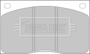 BBP1074 Sada brzdových platničiek kotúčovej brzdy BORG & BECK