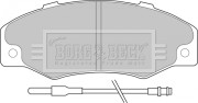 BBP1078 Sada brzdových platničiek kotúčovej brzdy BORG & BECK