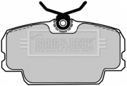 BBP1084 Sada brzdových platničiek kotúčovej brzdy BORG & BECK