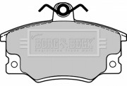 BBP1090 Sada brzdových platničiek kotúčovej brzdy BORG & BECK