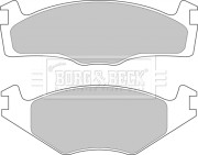 BBP1101 Sada brzdových platničiek kotúčovej brzdy BORG & BECK