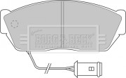 BBP1102 Sada brzdových platničiek kotúčovej brzdy BORG & BECK