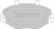 BBP1108 Sada brzdových platničiek kotúčovej brzdy BORG & BECK