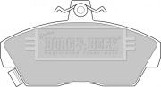 BBP1109 Sada brzdových platničiek kotúčovej brzdy BORG & BECK