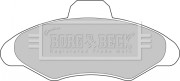 BBP1116 Sada brzdových platničiek kotúčovej brzdy BORG & BECK
