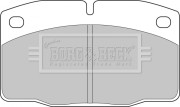 BBP1117 Sada brzdových platničiek kotúčovej brzdy BORG & BECK