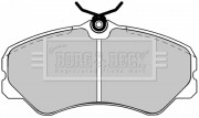 BBP1125 Sada brzdových platničiek kotúčovej brzdy BORG & BECK