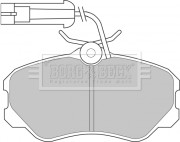 BBP1142 Sada brzdových platničiek kotúčovej brzdy BORG & BECK