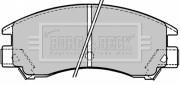 BBP1148 Sada brzdových platničiek kotúčovej brzdy BORG & BECK