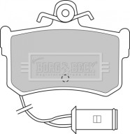 BBP1161 Sada brzdových platničiek kotúčovej brzdy BORG & BECK