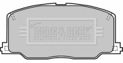 BBP1168 Sada brzdových platničiek kotúčovej brzdy BORG & BECK