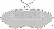 BBP1175 Sada brzdových platničiek kotúčovej brzdy BORG & BECK