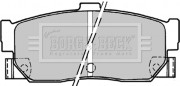 BBP1177 Sada brzdových platničiek kotúčovej brzdy BORG & BECK