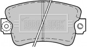 BBP1178 Sada brzdových platničiek kotúčovej brzdy BORG & BECK
