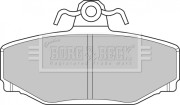 BBP1218 Sada brzdových platničiek kotúčovej brzdy BORG & BECK