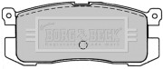 BBP1220 Sada brzdových platničiek kotúčovej brzdy BORG & BECK