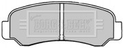 BBP1231 Sada brzdových platničiek kotúčovej brzdy BORG & BECK