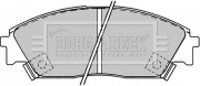 BBP1232 Sada brzdových platničiek kotúčovej brzdy BORG & BECK