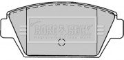 BBP1243 Sada brzdových platničiek kotúčovej brzdy BORG & BECK