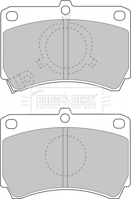 BBP1269 Sada brzdových platničiek kotúčovej brzdy BORG & BECK