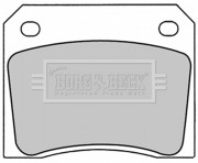 BBP1281 Sada brzdových platničiek kotúčovej brzdy BORG & BECK