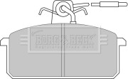BBP1317 Sada brzdových platničiek kotúčovej brzdy BORG & BECK
