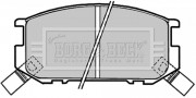BBP1318 Sada brzdových platničiek kotúčovej brzdy BORG & BECK