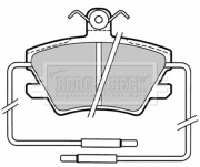 BBP1319 Sada brzdových platničiek kotúčovej brzdy BORG & BECK