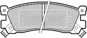 BBP1328 Sada brzdových platničiek kotúčovej brzdy BORG & BECK