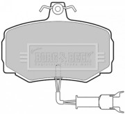 BBP1333 Sada brzdových platničiek kotúčovej brzdy BORG & BECK