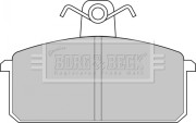 BBP1348 Sada brzdových platničiek kotúčovej brzdy BORG & BECK