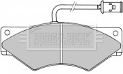 BBP1357 Sada brzdových platničiek kotúčovej brzdy BORG & BECK